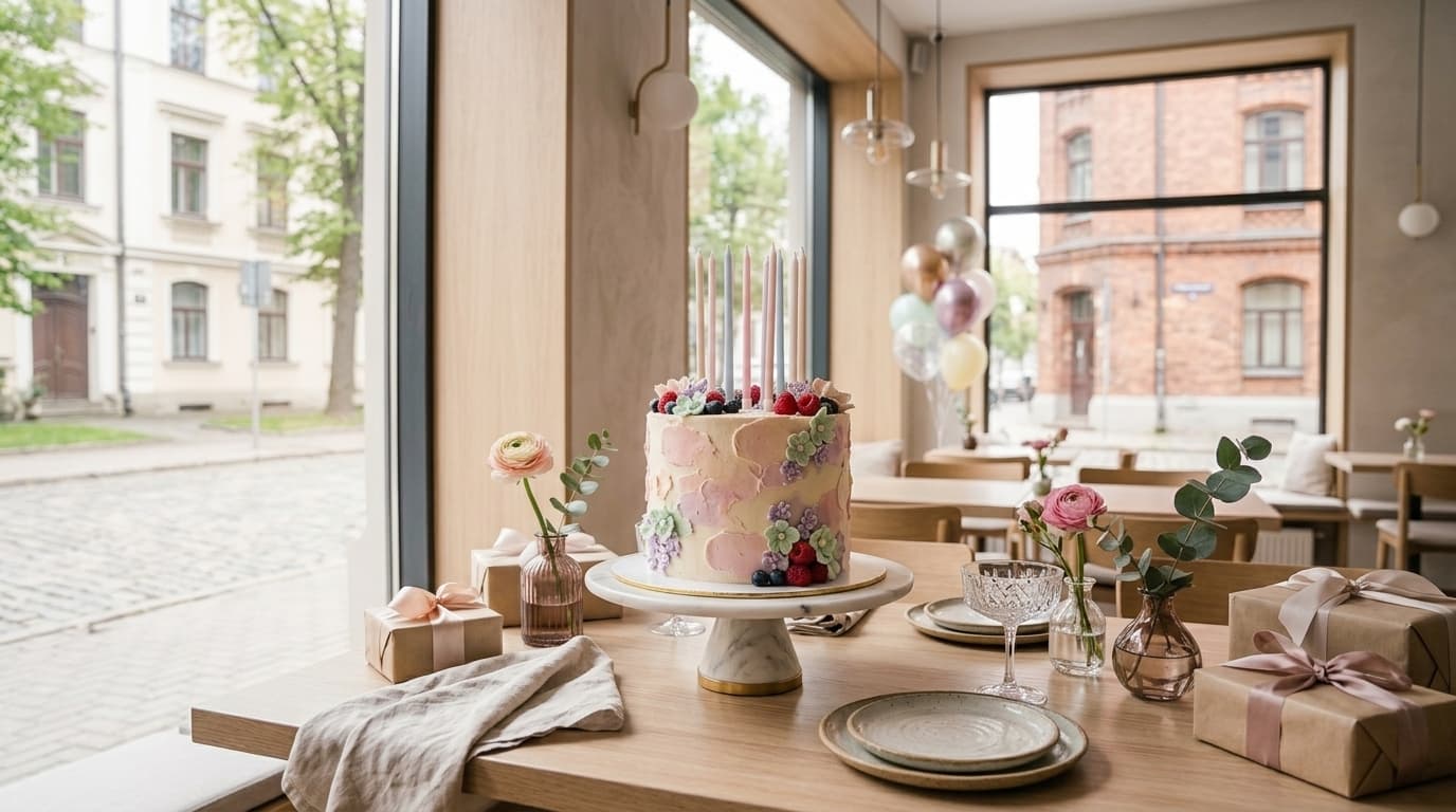 Birthday cake in Riga